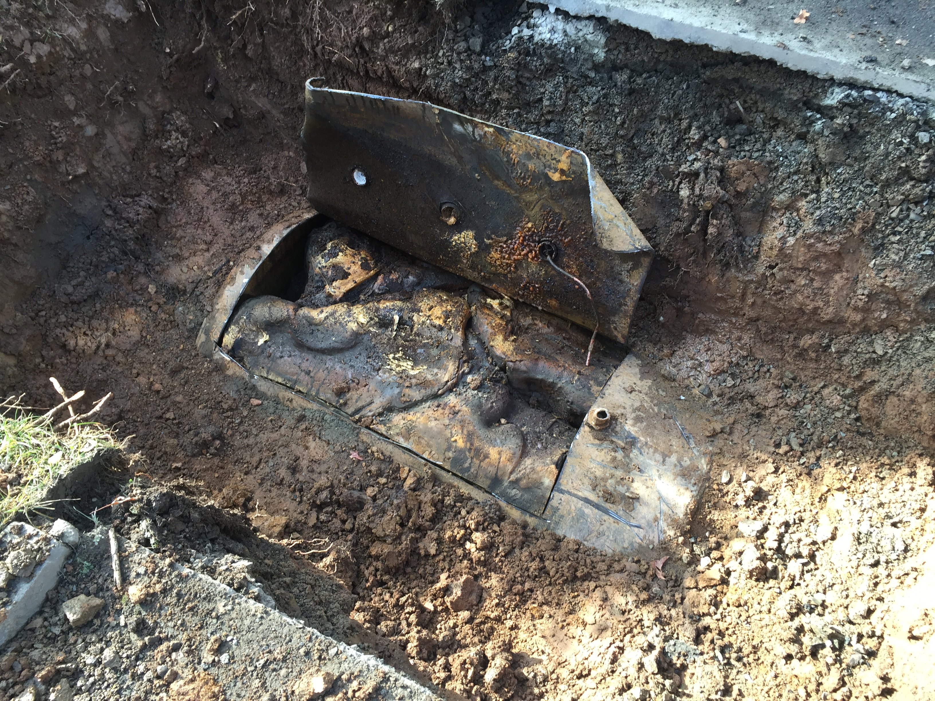 Buying a House with an abandoned oil tank.